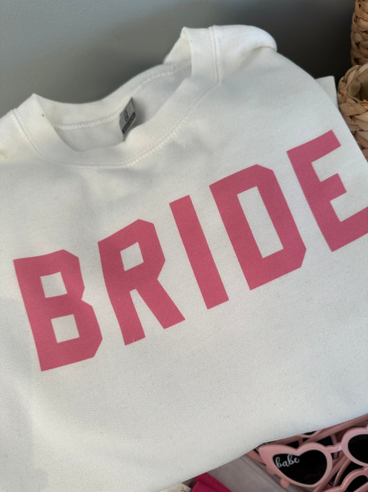 Bride Collegiate Pink Crewneck