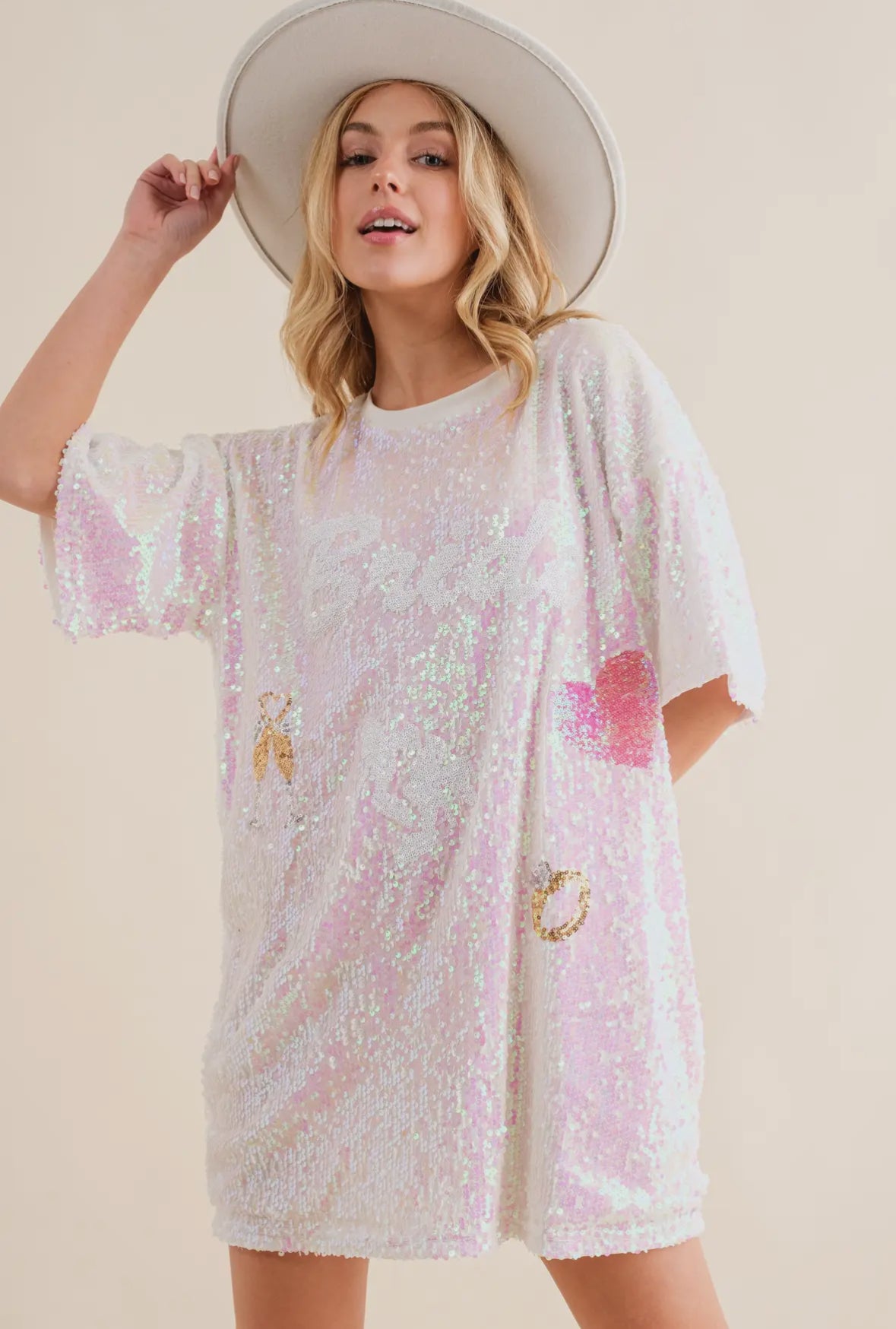 Sequin Shirtdress