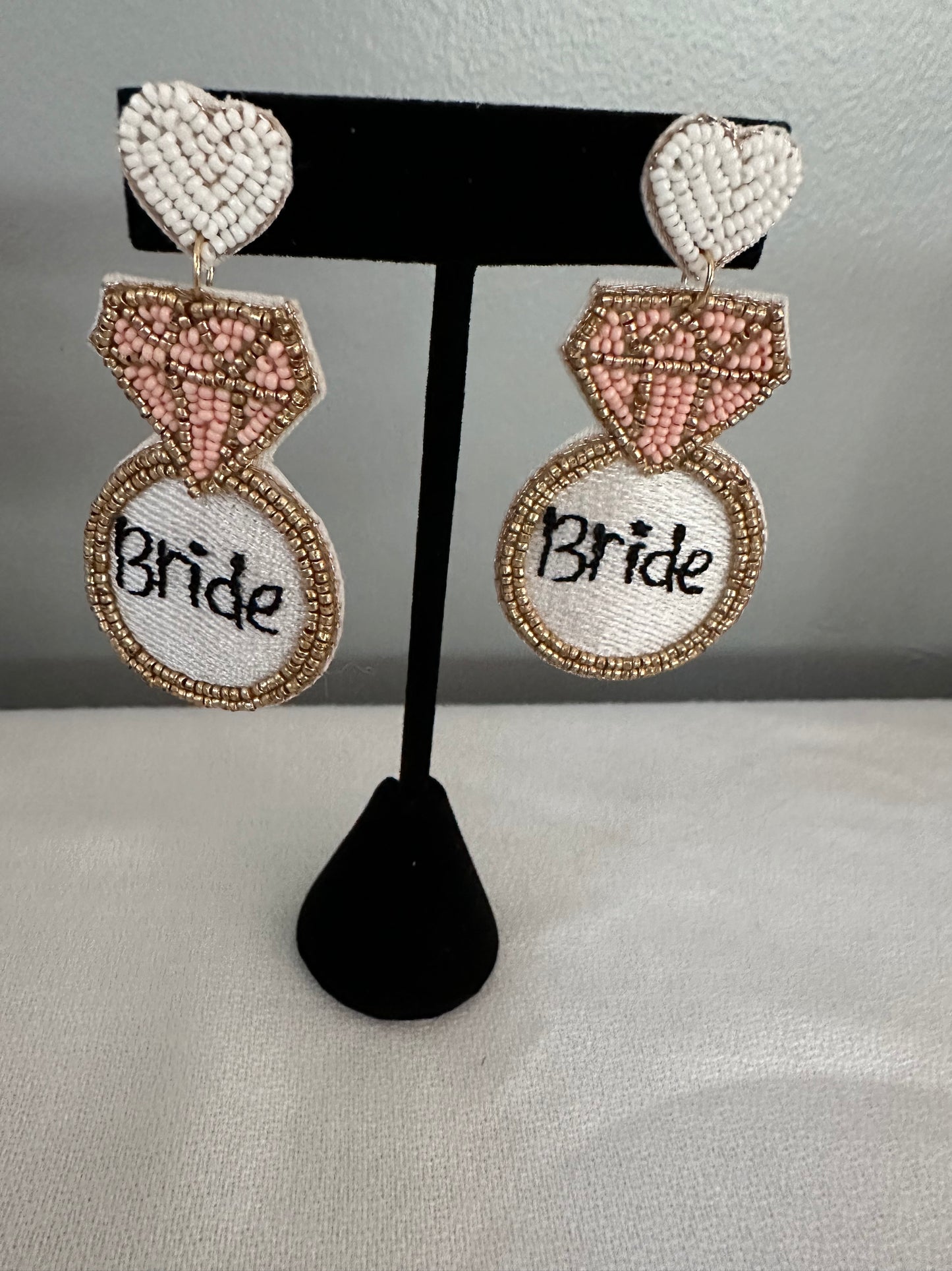 Bride Diamond Ring Earrings