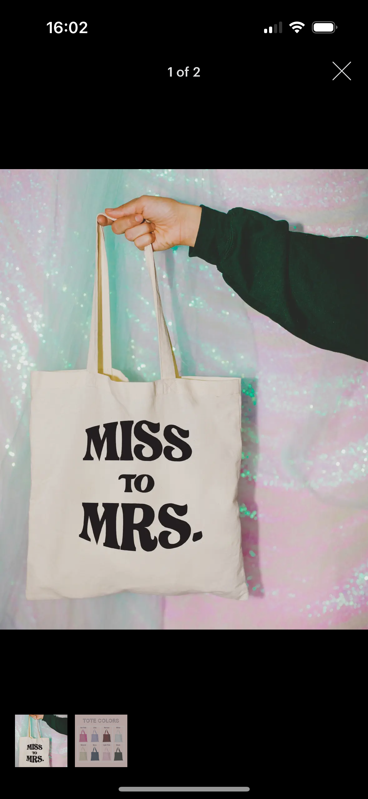 Miss to Mrs Tote Bag