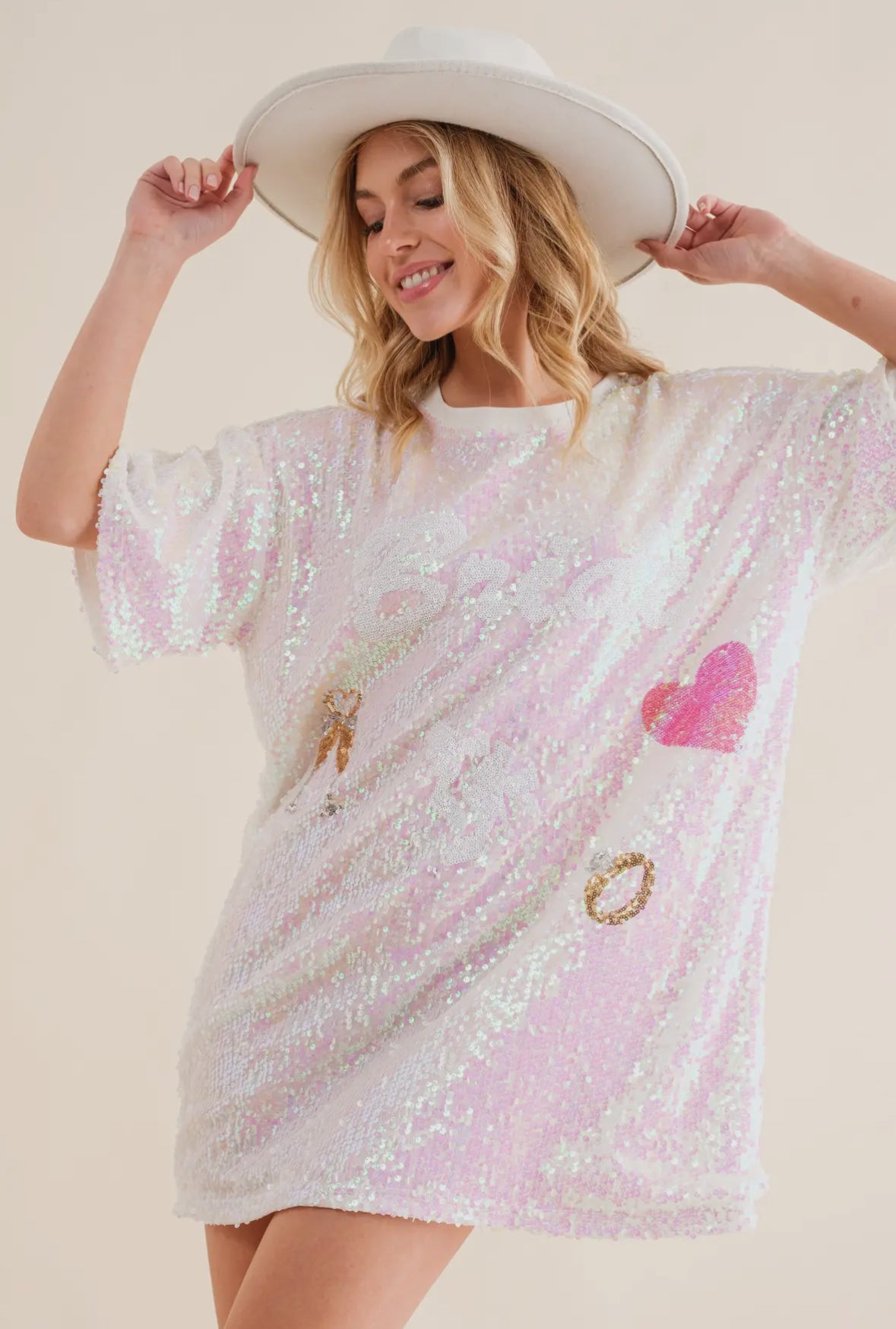 Sequin Shirtdress