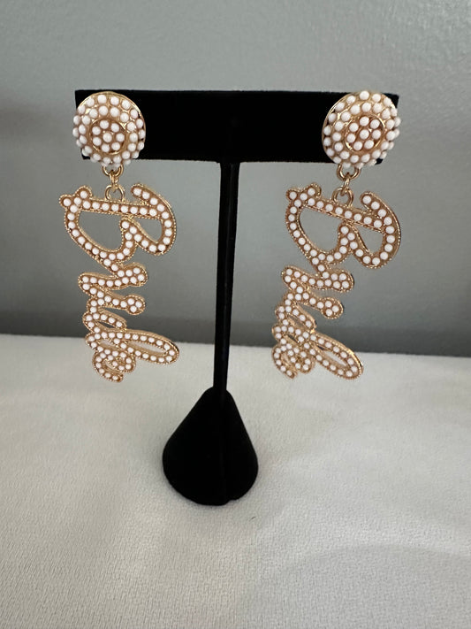 Bride Beaded Earrings