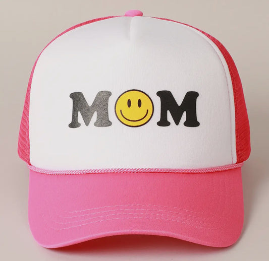 MOM Smiley Trucker Hat