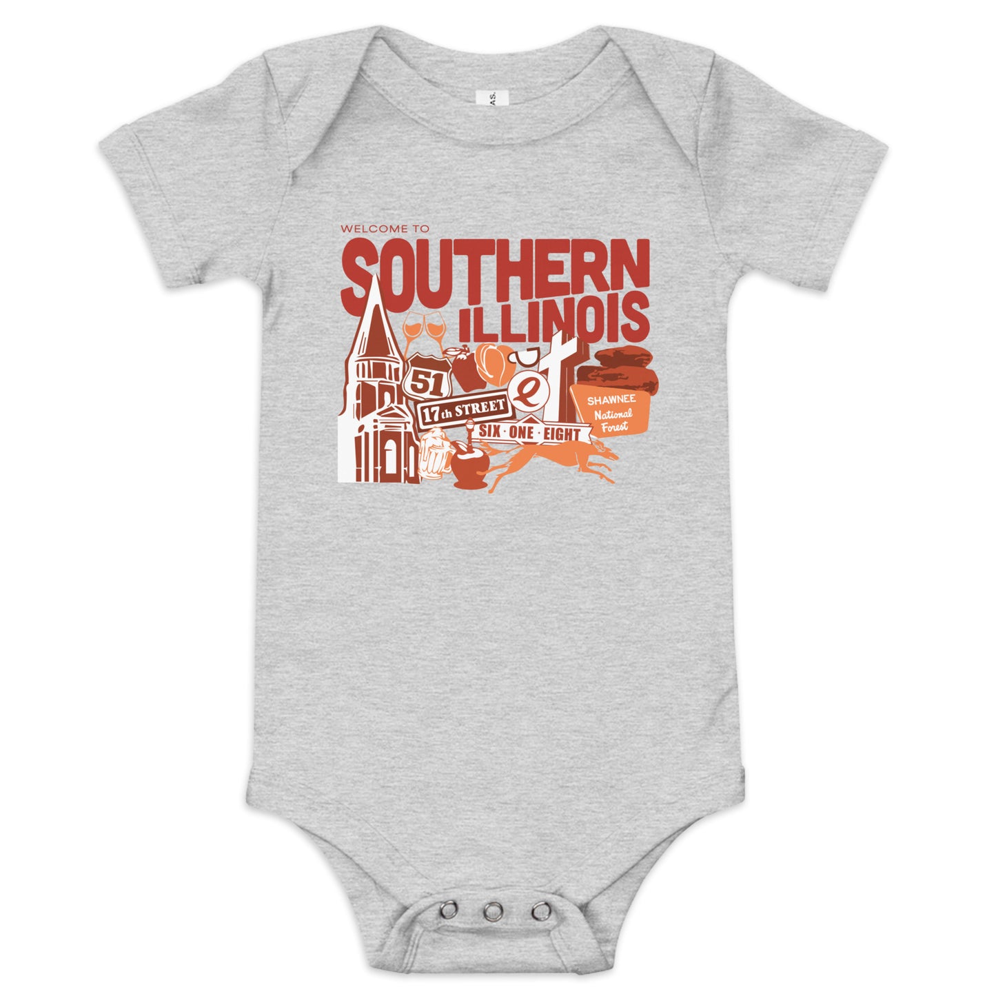 618 Day Baby Onesie Red