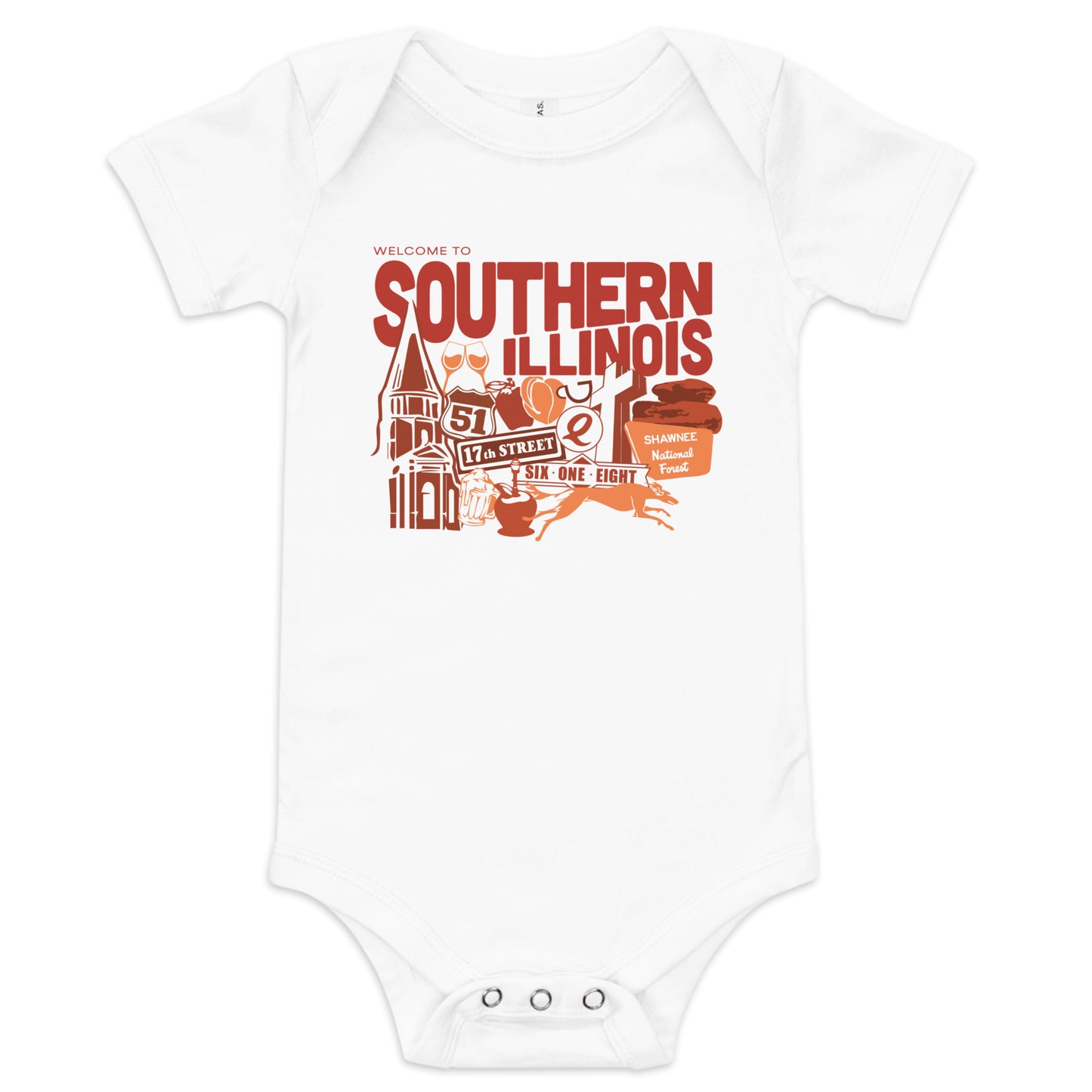 618 Day Baby Onesie Red