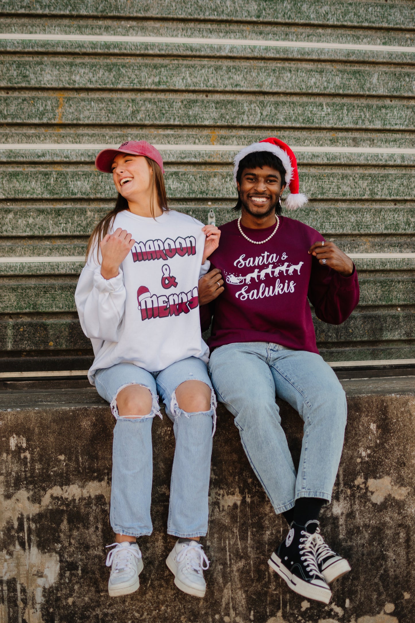 Santa & Salukis Crewneck